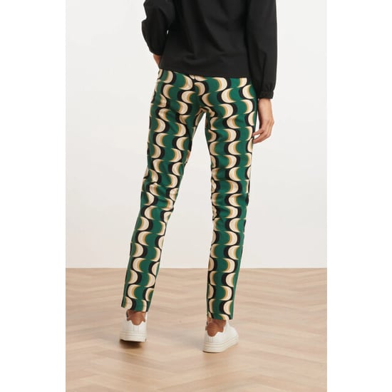 Smashed Lemon 24824 retro geprinte travel quality broek | - Image 3