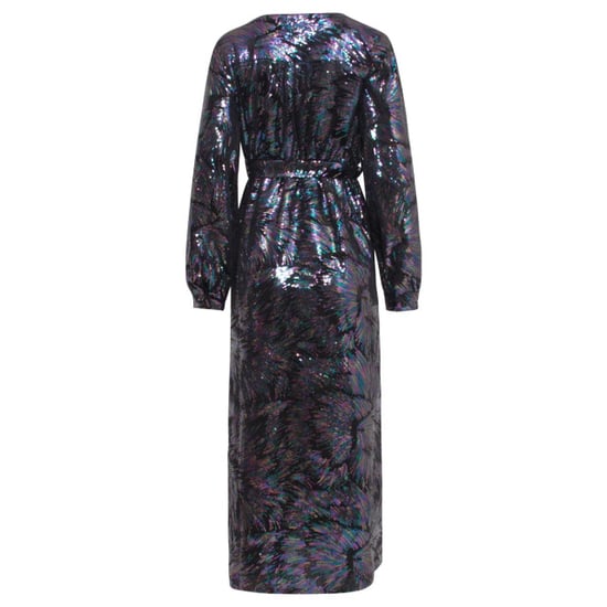 Smashed Lemon 24773 multicolour pailletten maxi jurk met e velours | - Image 4