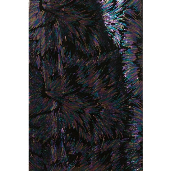 Smashed Lemon 24773 multicolour pailletten maxi jurk met e velours | - Image 5