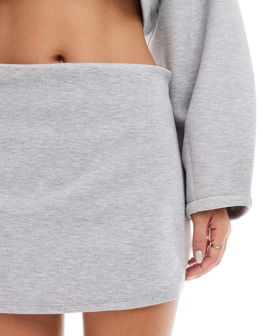 ASOS DESIGN skort in charcoal - Image 3