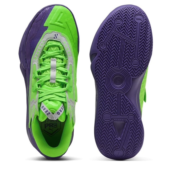 Men's Puma Scoot Zeros Ii Next Pro Basketball Trainers in Team Violet-F - Image 3