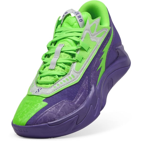 Men's Puma Scoot Zeros Ii Next Pro Basketball Trainers in Team Violet-F - Image 6