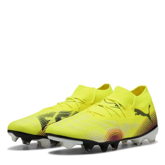 Puma Future 8 voetbalschoenen voor heren, geschikt voor stevige ondergrond (Geel/zwart) - Image 1