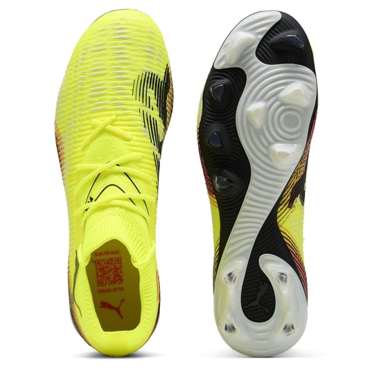 Puma Future 8 voetbalschoenen voor heren, geschikt voor stevige ondergrond (Geel/zwart) - Image 3