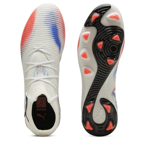 Puma Future 8 Pro voetbalschoenen voor heren, voor kunstgras (Wit, Zwart, Rood) - Image 3