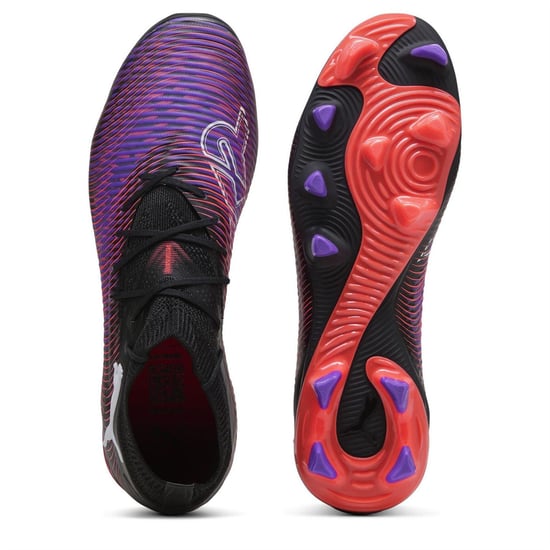 Puma Future 8 Pro voetbalschoenen voor heren, voor kunstgras (Zwart/Paars) - Image 3