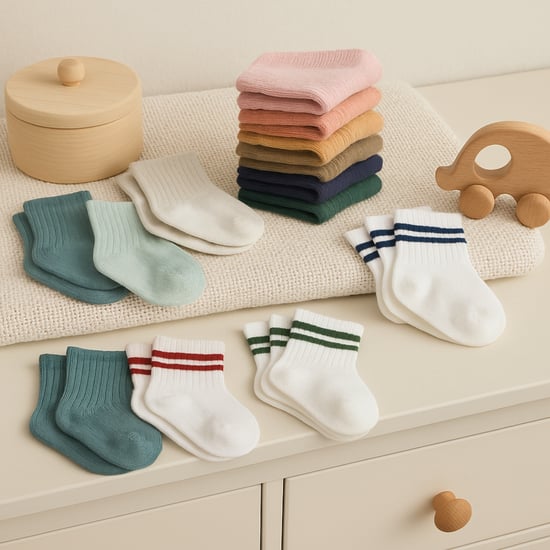 Bistyle Baby Grip Enkelsokken 6 Paar | Sokken van biologisch katoen voor pasgeborenen, baby's en peuters | Enkelsokken voor jongens en meisjes - Image 4