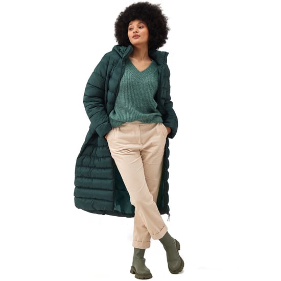 Regatta Womens Elender Hooded Giovanna Fletcher Long Jacket - Darkest Spruce - Image 3