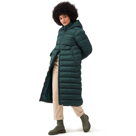 Regatta Womens Elender Hooded Giovanna Fletcher Long Jacket - Darkest Spruce - Image 4