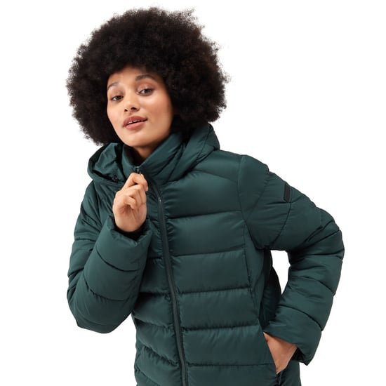 Regatta Womens Elender Hooded Giovanna Fletcher Long Jacket - Darkest Spruce - Image 6