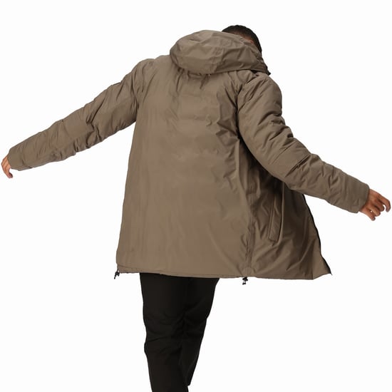 Regatta Mens Yewbank II Hooded Waterproof Outdoor Winter Park Jacket - Crocodile - Image 2