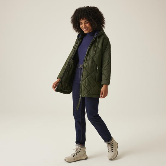 Regatta Womens Emilia Hooded Outdoor Warm Winter Padded Jacket Coat - Image 3