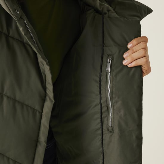 Regatta Womens Nurie Longline Hooded Warm Winter Quilted Padded Jacket Coat - Image 4
