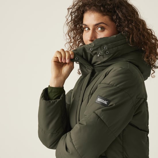 Regatta Womens Nurie Longline Hooded Warm Winter Quilted Padded Jacket Coat - Image 5