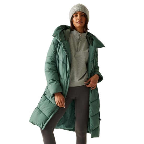 Regatta Womens Nurie Longline Hooded Warm Winter Quilted Padded Jacket Coat - Image 1