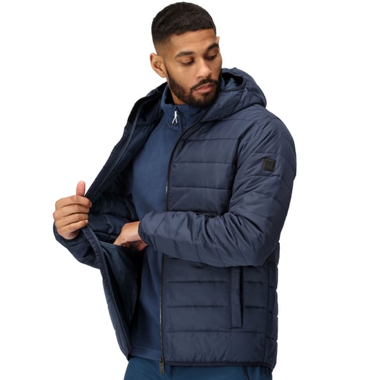 Regatta Mens Helfa Insulated Quilted Hooded Outdoor Walking Jacket Coat - Image 3
