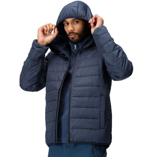 Regatta Mens Helfa Insulated Quilted Hooded Outdoor Walking Jacket Coat - Image 4
