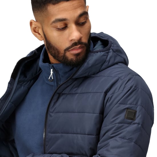 Regatta Mens Helfa Insulated Quilted Hooded Outdoor Walking Jacket Coat - Image 6