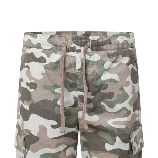 Crosshatch Heren Camouflage Cargo Shorts (Kiezelsteentjes) - Image 2