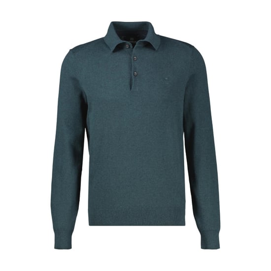 Lerros Heren polo 2695220 666 cedar green melange - Image 1