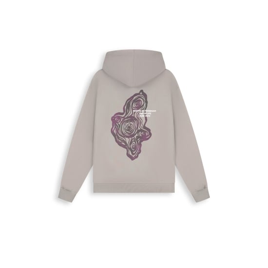 Pure Path Tree trunk hoodie taupe - Image 1