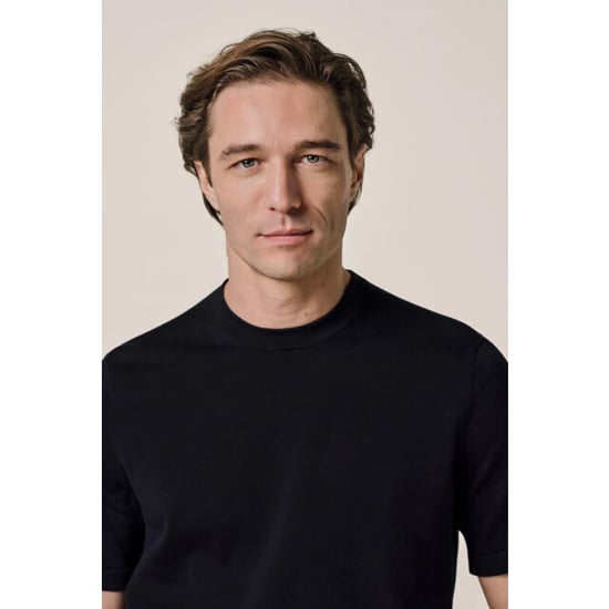Profuomo Ppxt30005a t-shirt crew neck short sleeve navy - Image 1