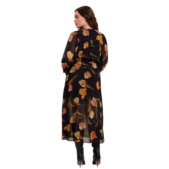 Ted Baker Mesh Top Midi Zwarte Jurk - Image 6