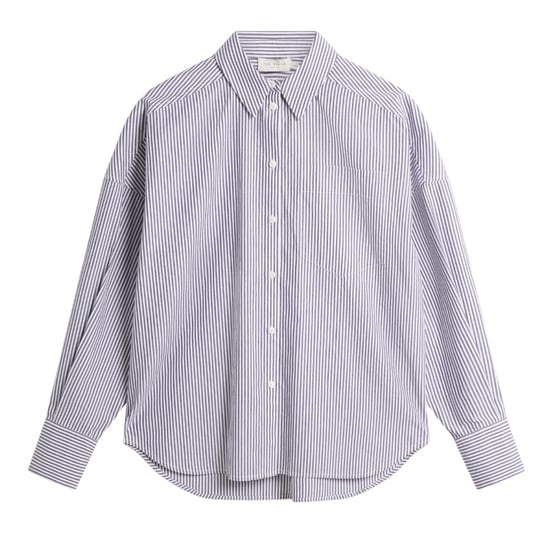 Ted Baker Vinales Boyfriend Fit Striped Cotton Shirt - Image 1
