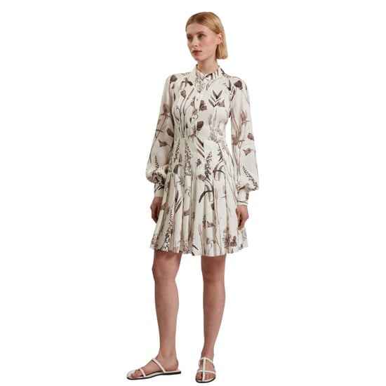 Ted Baker Wmd Elodiza Geplooide Mini-jurk Van Linnen En Zijde - Image 3