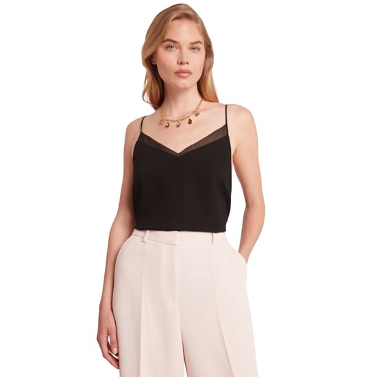 Ted Baker Luleå Chiffong Insats Svart Cami Topp - Image 4