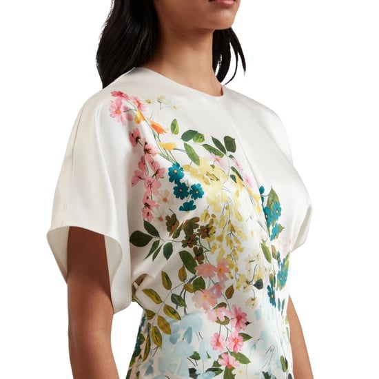 Ted Baker Myzan Jurk Met Slouch Mouwen En Getailleerde Pasvorm In Ivoorkleur - Image 3
