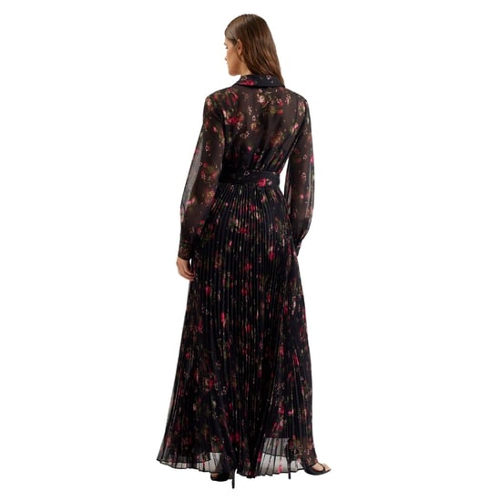 Ted Baker Ceiba Printed Maxi Shirt Black Dress - Image 3