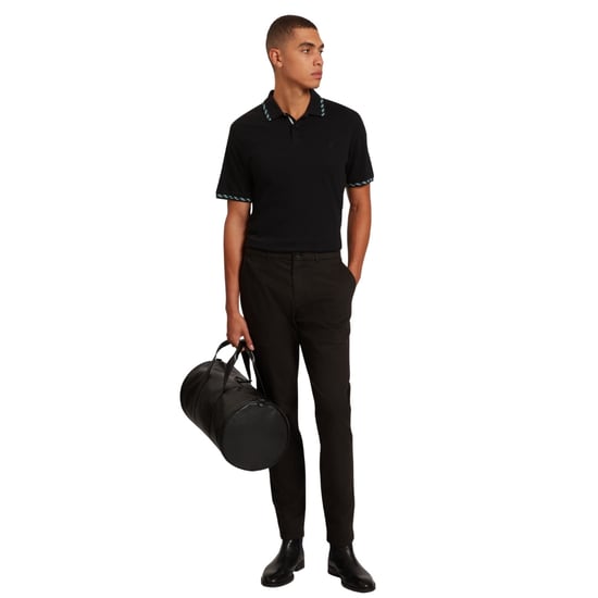 Ted Baker Ss House Check Jacquard Zwarte Poloshirt - Image 6