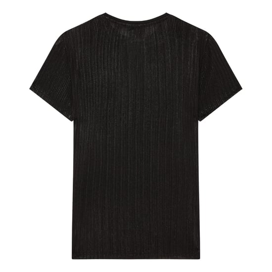 Ted Baker Katrino Metallic T-shirt Met Korte Mouwen En Ronde Hals, Zwart - Image 2