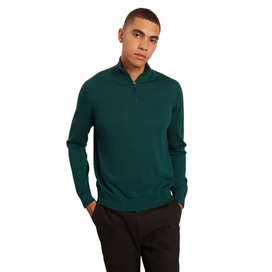 Ted Baker Artiss Core Dark Green Quarter Zip - Image 3