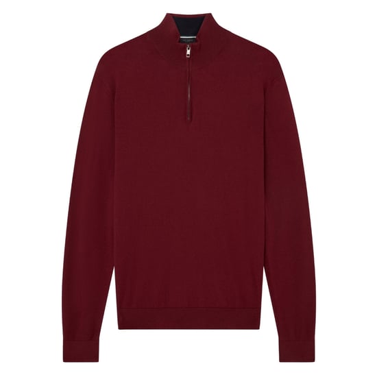 Ted Baker Artiss Core Maroon Half Zip - Image 1
