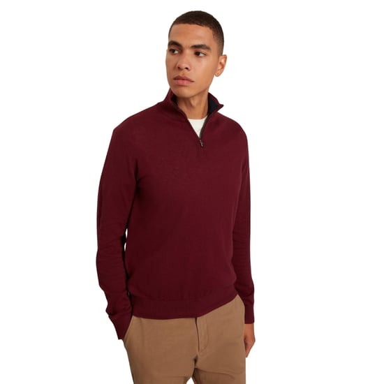 Ted Baker Artiss Core Maroon Half Zip - Image 3