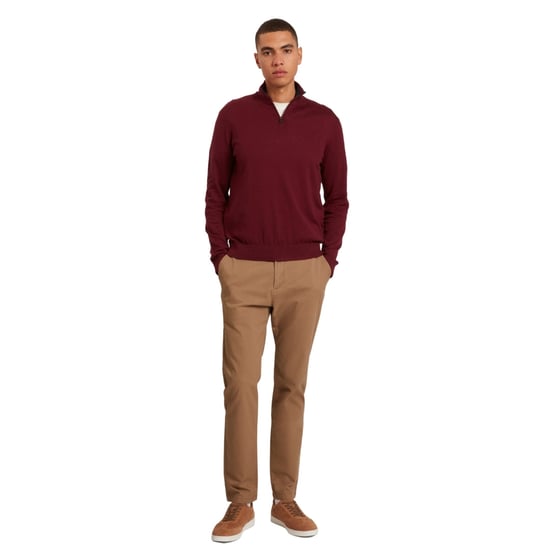 Ted Baker Artiss Core Maroon Half Zip - Image 4