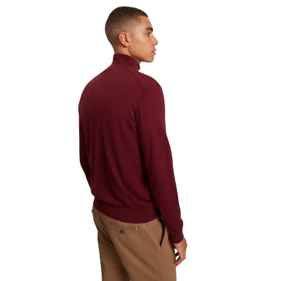 Ted Baker Artiss Core Maroon Half Zip - Image 6
