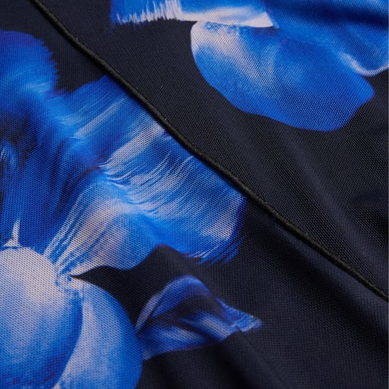 Ted Baker Rozeen Mesh Midi-jurk Met Lange Mouwen En Print In Blauw - Image 6