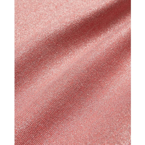 Ted Baker Kaleyy One Shoulder Lurex Stickad Midiklänning Ljusrosa - Image 6
