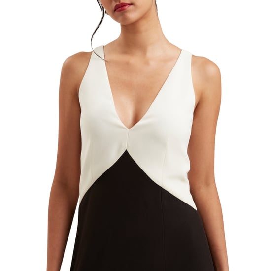 Ted Baker Sucre Contrast Paneling Midi Black Dress - Image 3