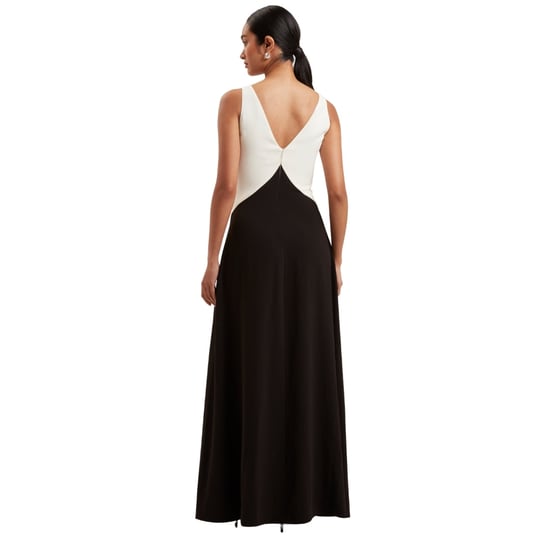 Ted Baker Sucre Contrast Paneling Midi Black Dress - Image 4
