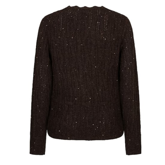 Red Button Cardigan ajour sparkle - Image 2