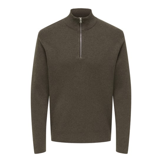 Only & Sons Onsting life reg half zip knit noos - Image 2