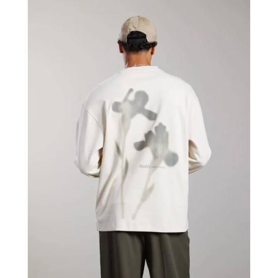 Aeden Toine long-sleeve tee ganache cap grey - Image 1