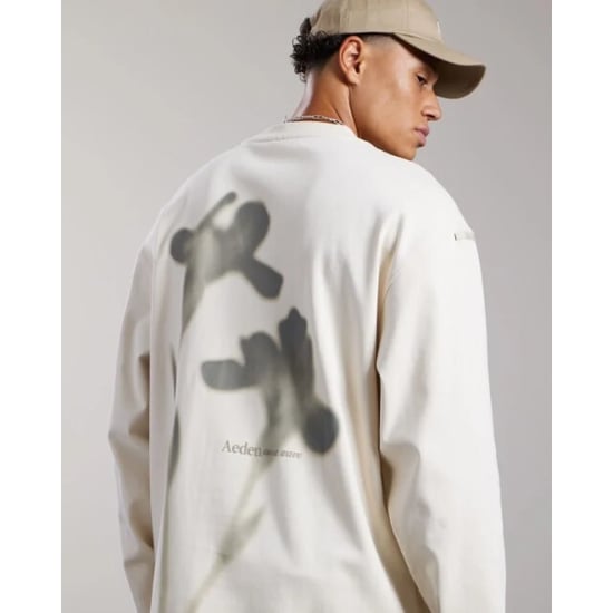 Aeden Toine long-sleeve tee ganache cap grey - Image 3