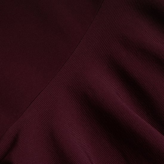 Ted Baker Samalee Gebreide Rode Midi-jurk Met Zwierige Rok - Image 5