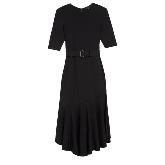 Ted Baker Samalee Stickad Flippy Kjol Midi Svart Klänning - Image 1