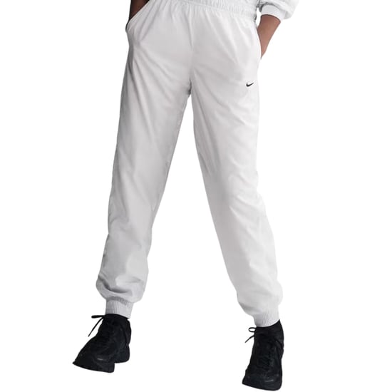 Nike Sportswear Classic Woven Mid-rise Loose White Joggers - Image 2